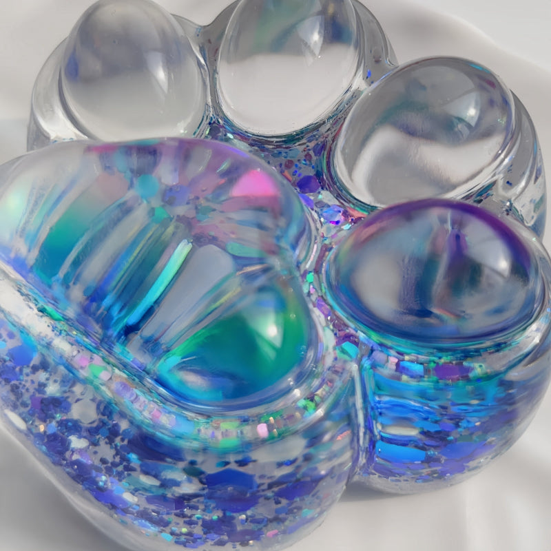 Color-changing Glitter Cat Paw Taba Squishy