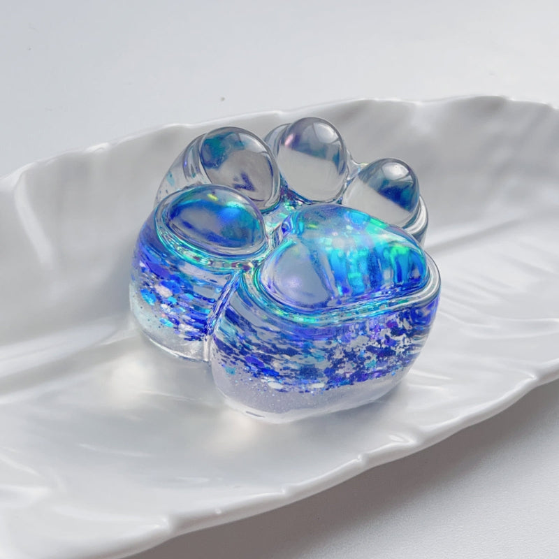 Color-changing Glitter Cat Paw Taba Squishy