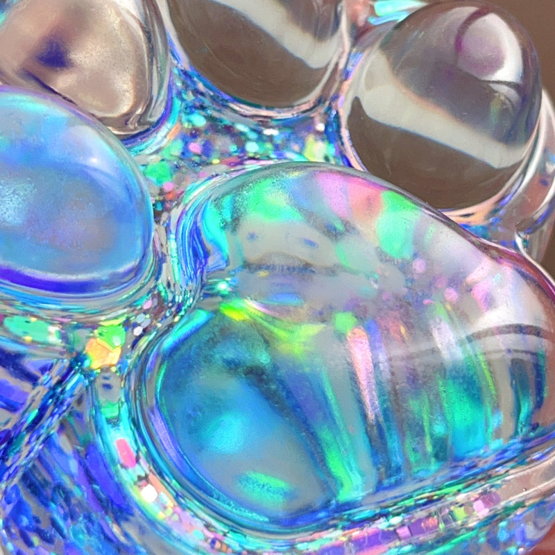 Cat Paw Squishy|New models for March! Super pretty transparent cat paw | colorful ,color-changing! Aurora Color Series,Diamond Shades