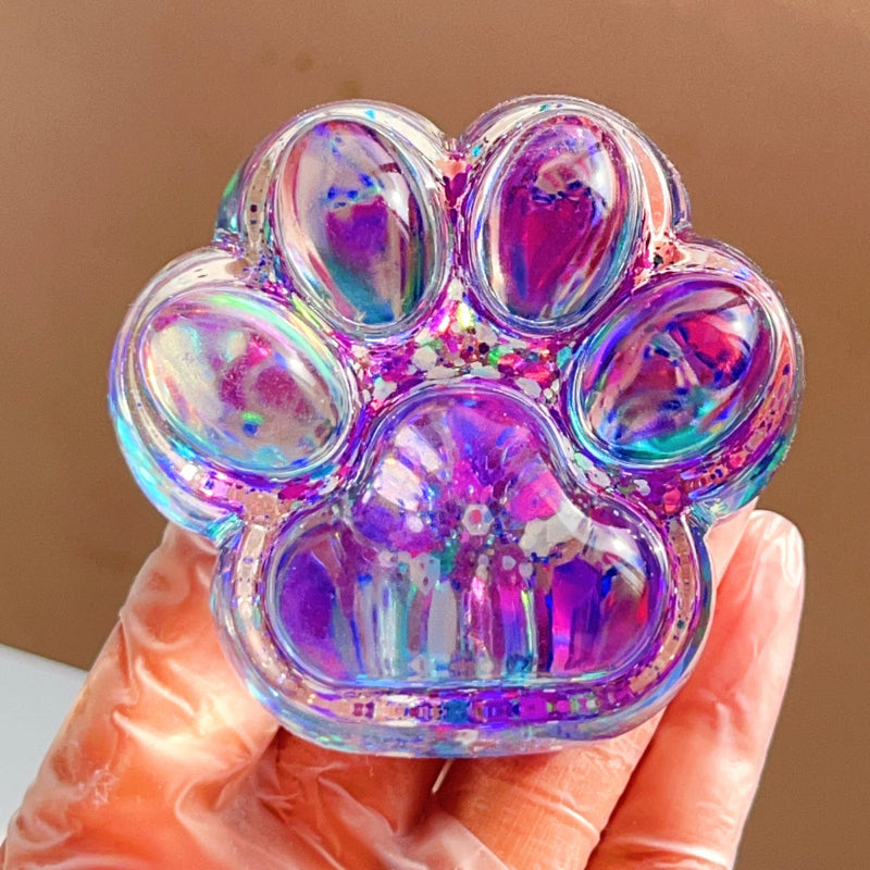 Color-changing Glitter Cat Paw Taba Squishy