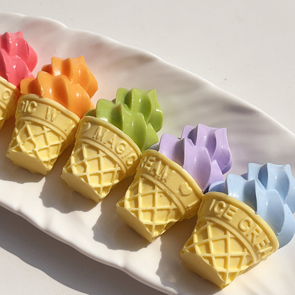Small Ice cream Handmade Taba Squishy Key Chain