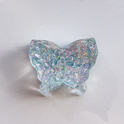 Glacier butterfly, Rainbow, Handmade, Taba Squishy, Key Chain,Cute,Toy,surprise gift,for GF,for kid,beautiful,for daughter,birthday present