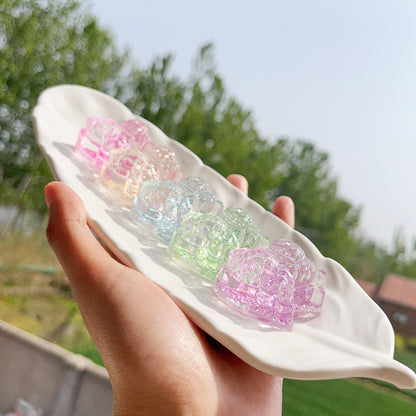 Glacier butterfly, Rainbow, Handmade, Taba Squishy, Key Chain,Cute,Toy,surprise gift,for GF,for kid,beautiful,for daughter,birthday present