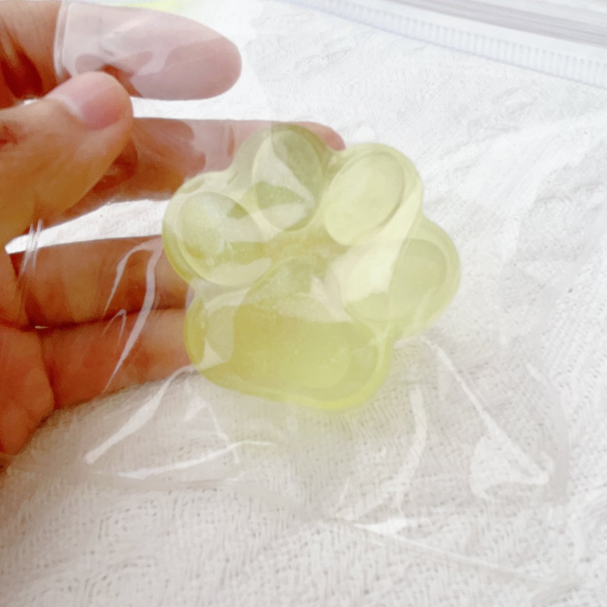 Transparenter Cremestab Handgemachter Taba Squishy