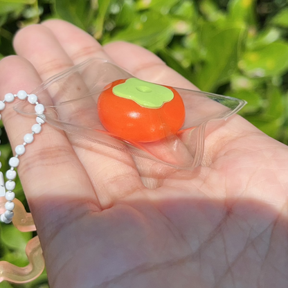 Persimmon Key Chain Handmade Taba Squishy