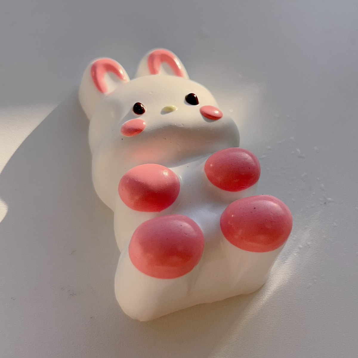 Cute Pink Bunny Handmade Taba Squishy