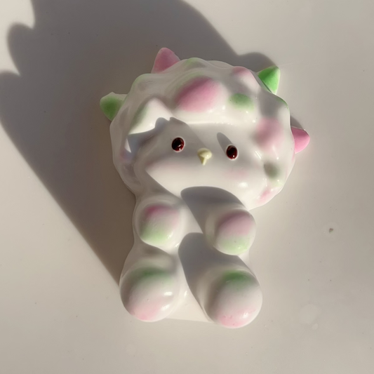 Pink Green Lamb Hanadmade Taba Squishy