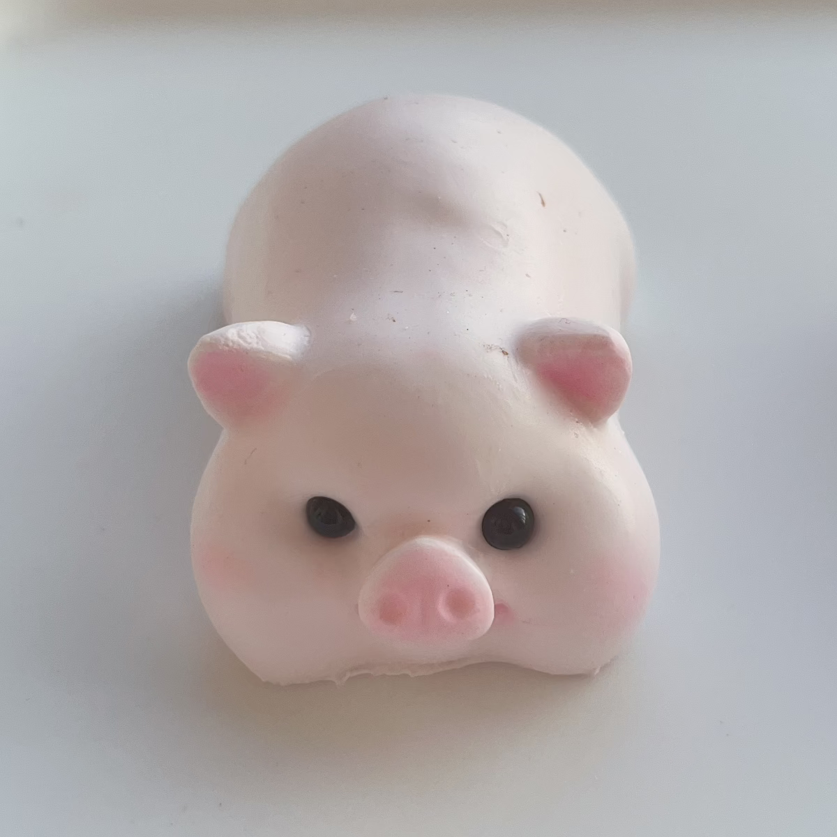 Pig Lying Down Handmade Silicone Squishy Pig