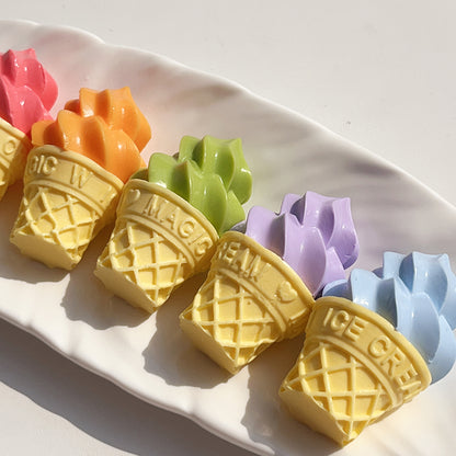 Small Ice cream Handmade Taba Squishy Key Chain