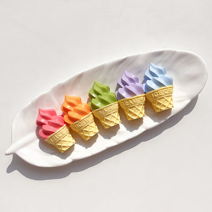 Small Ice cream Handmade Taba Squishy Key Chain