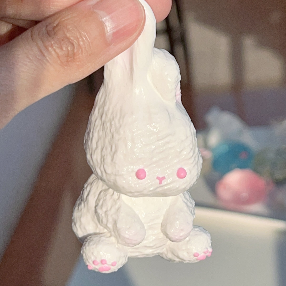 Rabbit tabasquishy,Adult Stress Relief Toy,Children's fun toy,cute cat,Glitter,gift for kid,gift for GF,for friend,funny,birthday present